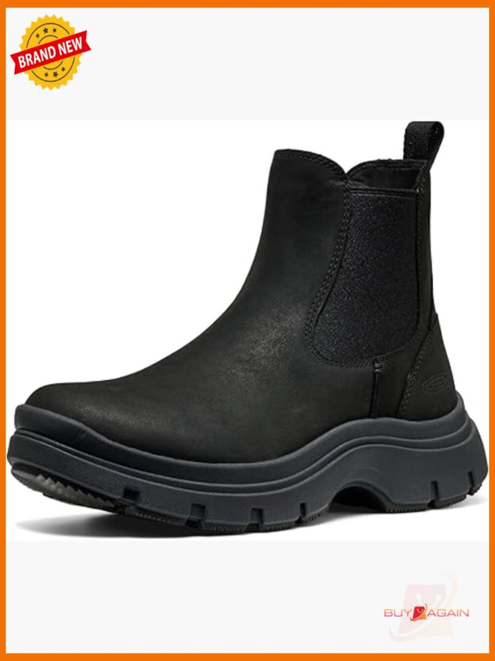 Women's Platform Chelsea Boots, Leather, Pull-On, Water Resistant, All-Season
